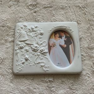 Russ White Embossed Porcelain Wedding Anniversary Frame 3 x 5